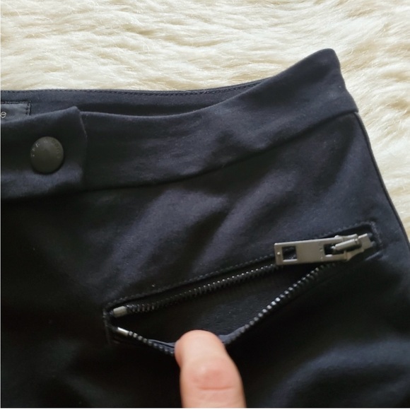 rag & bone Ilford Leather Panel Skinny Black Pants 🐈⬛ - Picture 6 of 12